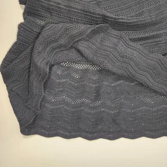 Lauren Ralph Lauren Petite Knit Dress Black A-Line 3/4 Sleeve PM - Picture 6 of 8